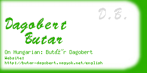 dagobert butar business card